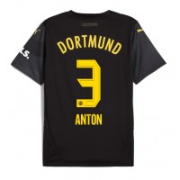 Camiseta Borussia Dortmund Waldemar Anton #3 Segunda Equipación Replica 2024-25 mangas cortas